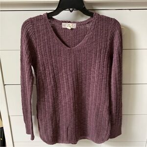 💜 PINK REPUBLIC WOMENS SIZE SMALL PURPLE TUNIC SWEATER